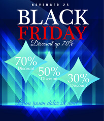 Vector concept Black Friday abstract  poster