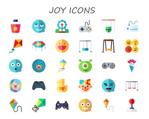 Modern Simple Set of joy Vector flat Icons