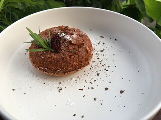Thai tea mixed oats cup cake that no sugar, no butter and no flour