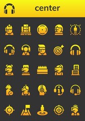 center icon set