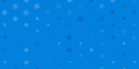 Light blue vector natural backdrop with flowers.