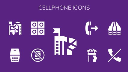 cellphone icon set