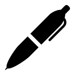 
Icon of ballpoint, writing equipment in style 

