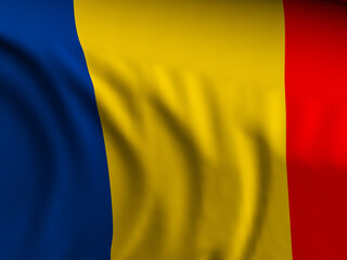 Romania flag background