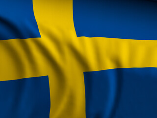 Sweden flag background