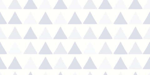 Cute triangle seamless pattern. Light grey abstract geometric background for fabric, textile, wrapping paper, scrapbooking. Surface pattern vector design.