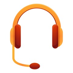 Home headset icon. Cartoon of home headset vector icon for web design isolated on white background