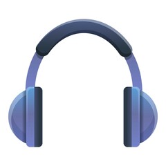Mobile headphones icon. Cartoon of mobile headphones vector icon for web design isolated on white background