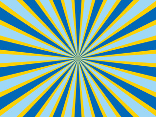 3色サンバースト背景（夏）
