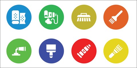 Modern Simple Set of acrylic Vector filled Icons