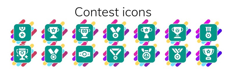 contest icon set