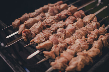 meat on the grill