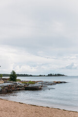 Baltic Sea coast in Hanko, Finland