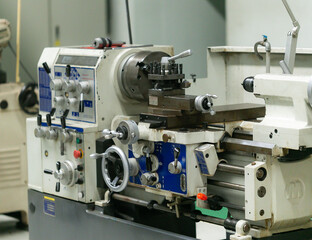 Machine part with pneumatic equipment and hydraulic system, electric part and a mechanical device for manufacturing in the industrial factory