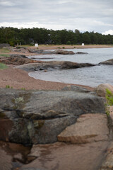 Baltic Sea coast in Hanko, Finland