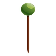 Toothpick icon. Cartoon of toothpick vector icon for web design isolated on white background