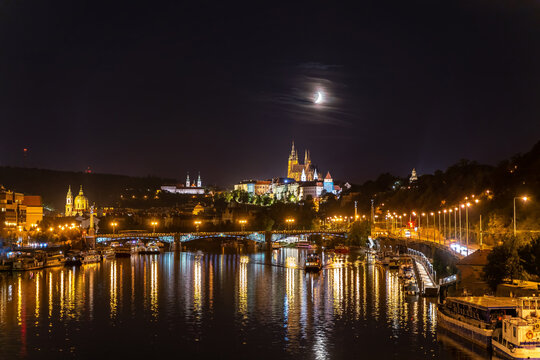 Panoramic view of Prague in the Czech Republic