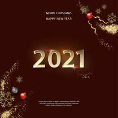 Happy New Year 2021 banner