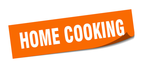 home cooking sticker. square isolated label sign. peeler