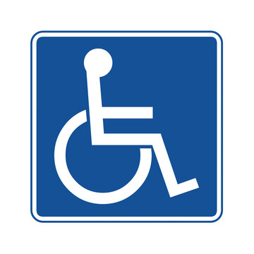 Handicap or wheelchair person symbol