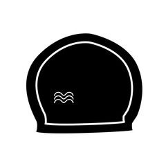 illustration on a white background . swimming caps .for banners, Souvenirs, and advertising campaigns Creative Swimmer Vector.