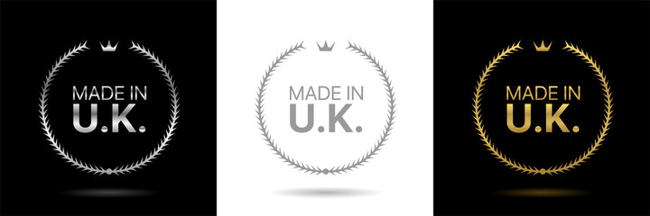 Made in United Kingdom wreath icons