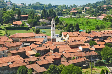 Roppolo - panorama dal castello