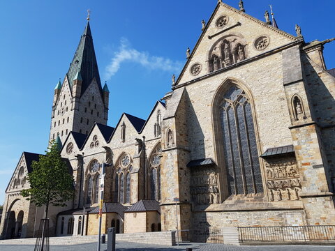 
Paderborn Cathedral (German: Paderborner Dom) is the cathedral of the Catholic Archdiocese of Paderborn. It is located in the city centre of Paderborn, North Rhine-Westphalia, Germany.
