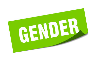 gender sticker. square isolated label sign. peeler