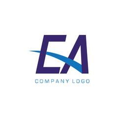 farmasi logo huruf  EA sederhana, mudah dipaham dan berwibawa