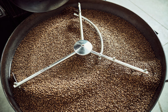 Professional equipment for cooling roasted coffee beans