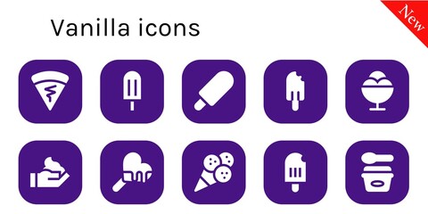 Modern Simple Set of vanilla Vector filled Icons