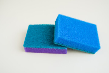 sponges for washing and cleaning in bright color