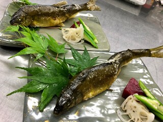 鮎塩焼き