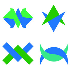 Fototapeta premium Geometric Shape Vector Design . logo