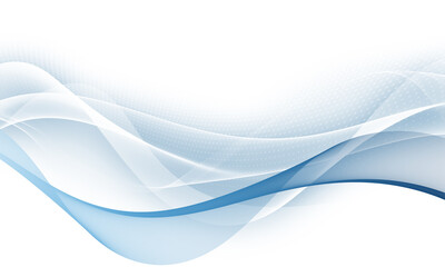 Modern light blue wave decorative background