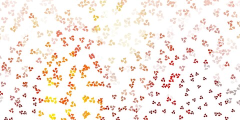 Light orange vector background with random forms.