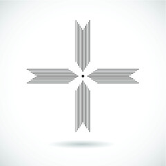 Lines design . vector logo