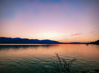 Tegernsee atardecer