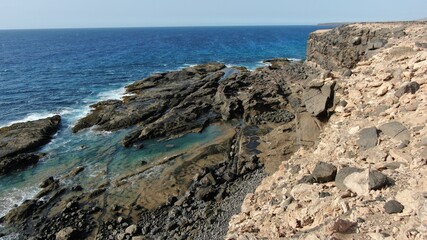 Sea,sky and earth come together creating authentic natural beauties