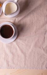 sweet treats and espresso  as coffee break concept