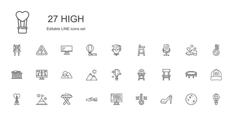 high icons set
