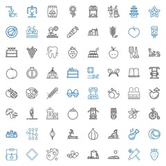 healthy icons set