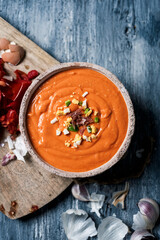 spanish porra antequerana, a cold tomato soup