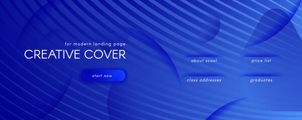 Blue Futuristic Abstract. Technology Liquid. 3d 