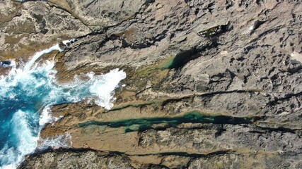 Sea,sky and earth come together creating authentic natural beauties