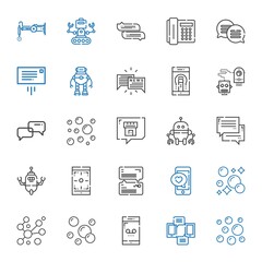 talk icons set