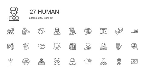 human icons set