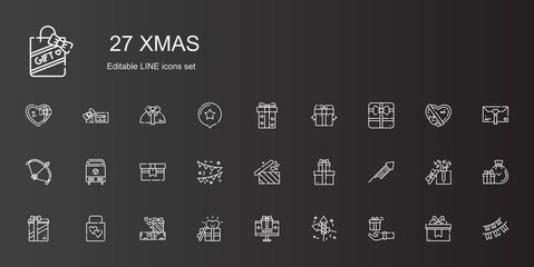 xmas icons set