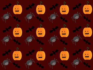 Fototapeta premium halloween seamless pattern